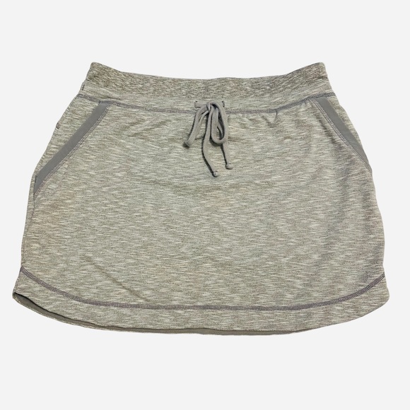 Athleta Dresses & Skirts - Athleta Women’s Gray Athletic Techie Terry Sweat Skirt, Medium